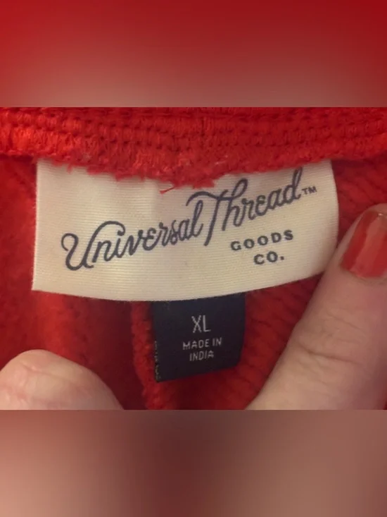 Universal Thread Bright Red Sweatpants - Picture 2 of 2